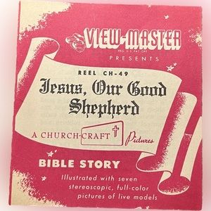 🎈2/$20 - VIEW-MASTER Reel CH-49 “A Bible Story in 3D” 1947.
